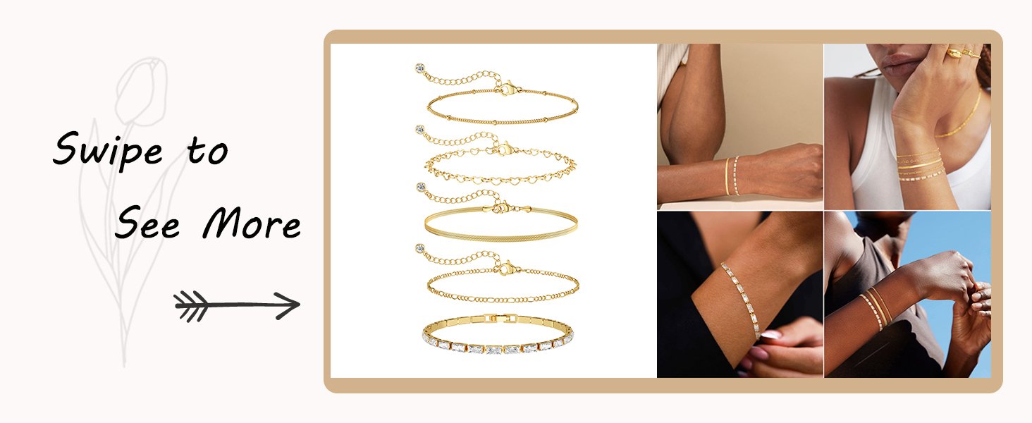 gold bracelet set