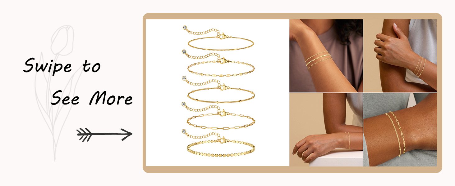 dainty gold bracelet