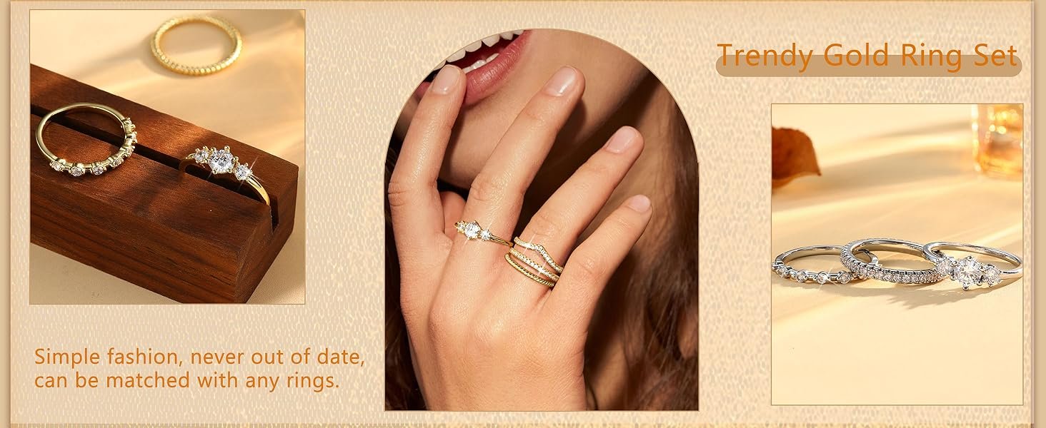 Stackable Gold Rings