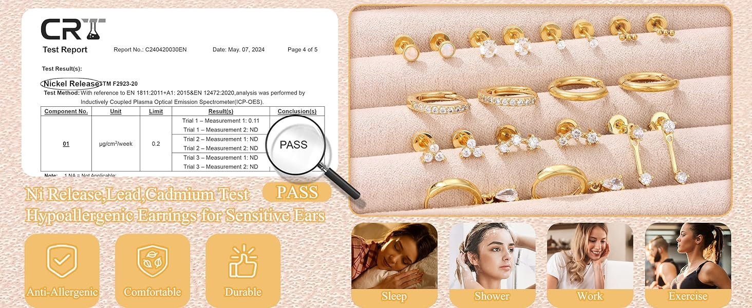 Hypoallergenic Earrings for Sensitive Ears