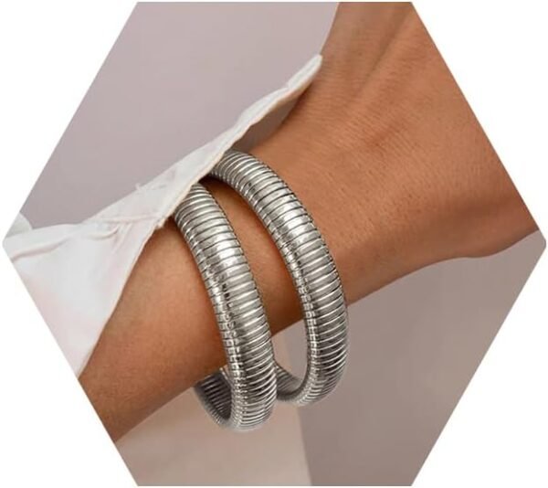 Gold Plated Bracelets for Women Gold Bangles for Women Chunky Bangle Bracelets for Women Bracelets Stack Tarnish Free Bangle Set of 3 for Women Accessories for Her Gifts