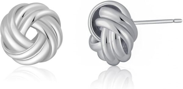 Trendy Gold Plated Knot Earrings for Women Chunky Statement Drop Dangle Earrings Lightweight Hypoallergenic Fashion Accessories Gold Jewelry Gifts for Womens