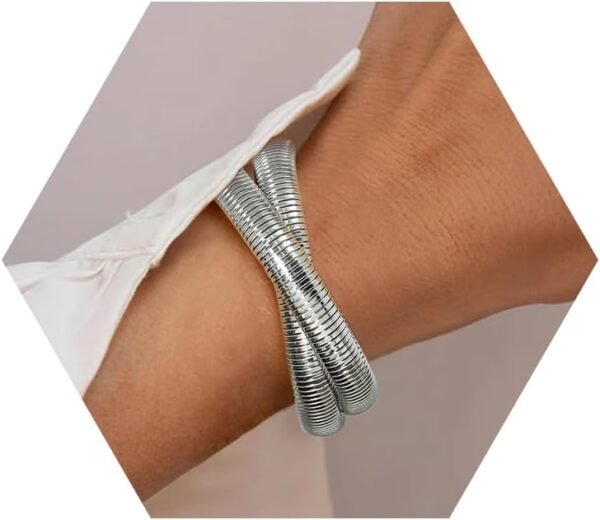 Gold Plated Bracelets for Women Gold Bangles for Women Chunky Bangle Bracelets for Women Bracelets Stack Tarnish Free Bangle Set of 3 for Women Accessories for Her Gifts