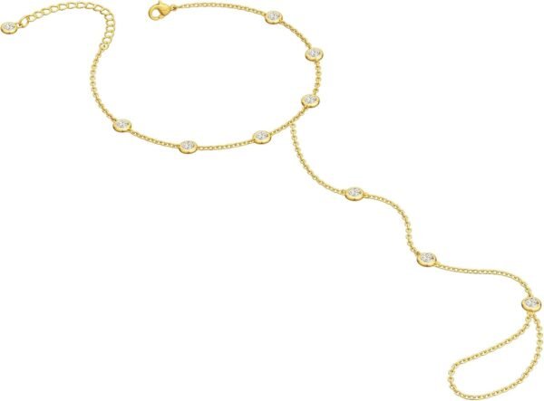 Gold Bracelets for Women Trendy, Dainty  Gold Plated Bracelet Stack Beaded Chain Bracelet Set Thin Small Cute Paperclip Bracelets Fashion Waterproof Jewelry Gift Gold Accessories for Women