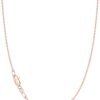 Gold Plated 925 Sterling Silver Chain Necklace for Women, 1.1mm Cable Chains Necklace Thin & Dainty & Sturdy Women's Chain Necklaces, 14/16/17/18/20/22/24 Inches