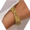 Gold Plated Bracelets for Women Gold Bangles for Women Chunky Bangle Bracelets for Women Bracelets Stack Tarnish Free Bangle Set of 3 for Women Accessories for Her Gifts
