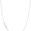 Gold Plated 925 Sterling Silver Chain Necklace for Women, 1.1mm Cable Chains Necklace Thin & Dainty & Sturdy Women's Chain Necklaces, 14/16/17/18/20/22/24 Inches