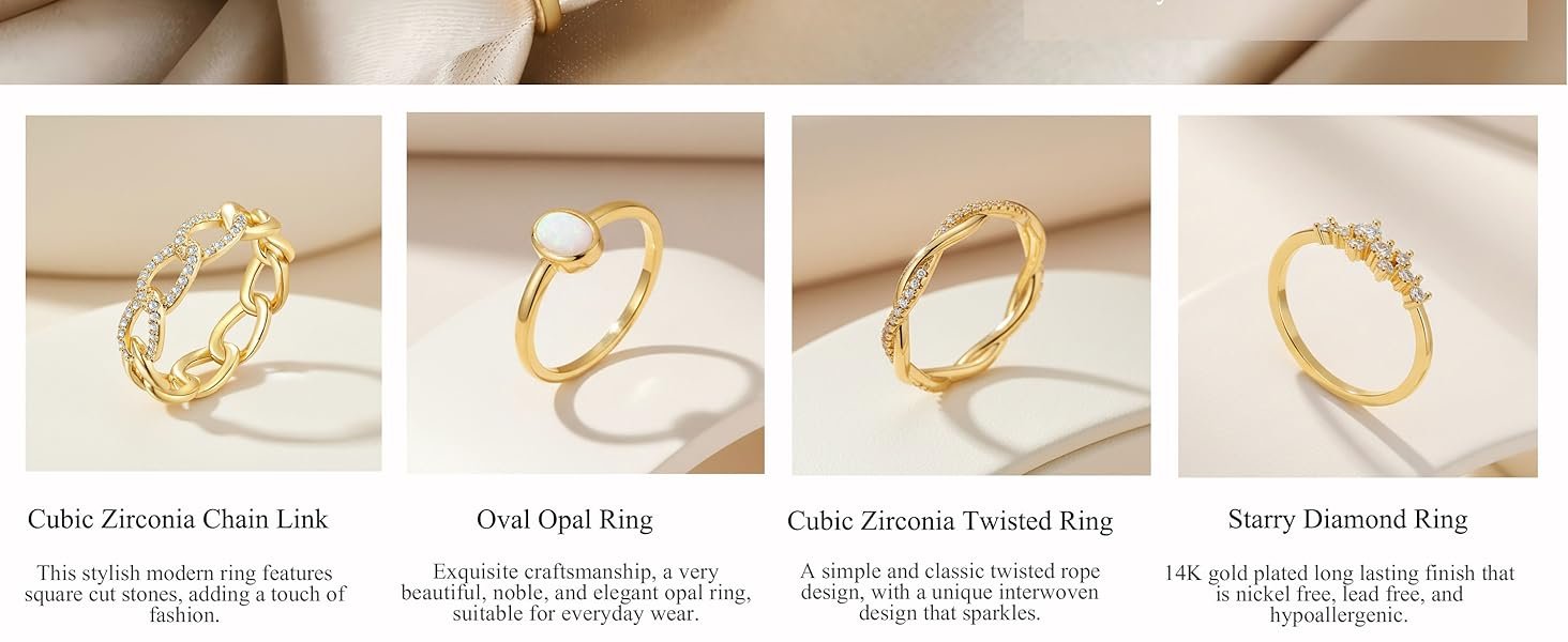 Simple Ring Stacking Rings Thumb Ring Knuckle Rings
