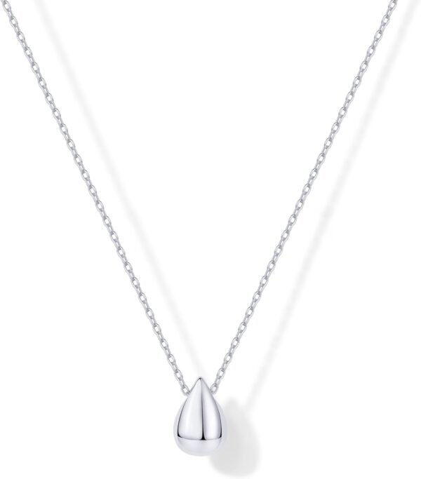 Gold Plated Dainty Pear Pendant Necklace for Women | Tear Pendant Necklaces