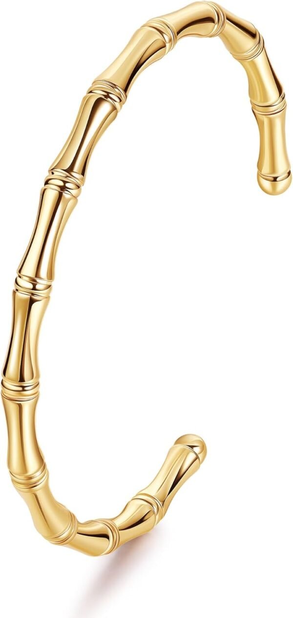 Gold Plated Cuff Bracelets for Women Open Adjustable Gold Cuff Bangle Bracelets Thick Hammered Wrist Cuff Bracelets Thin Minimalist Gold Cuff Bracelet