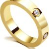 Love Friendship Ring   Gold-Plated Stainless Steel Promise Ring Wedding Band Jewelry Birthday Gifts for Women