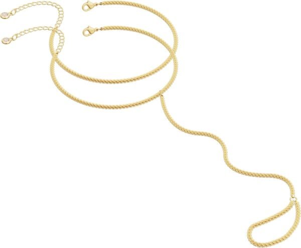 Gold Bracelets for Women Trendy, Dainty  Gold Plated Bracelet Stack Beaded Chain Bracelet Set Thin Small Cute Paperclip Bracelets Fashion Waterproof Jewelry Gift Gold Accessories for Women