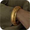 Gold Plated Bracelets for Women Gold Bangles for Women Chunky Bangle Bracelets for Women Bracelets Stack Tarnish Free Bangle Set of 3 for Women Accessories for Her Gifts