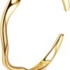 Gold Plated Cuff Bracelets for Women Open Adjustable Gold Cuff Bangle Bracelets Thick Hammered Wrist Cuff Bracelets Thin Minimalist Gold Cuff Bracelet