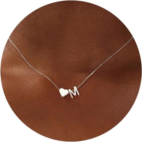 Valentines Day Gifts for Kids Teen Girls - Dainty   Gold Plated Heart Initial A-Z Pendant Necklace Trendy Jewelry Heart Necklaces Birthday Valentines Day Gifts for Girlfriend Wife Women