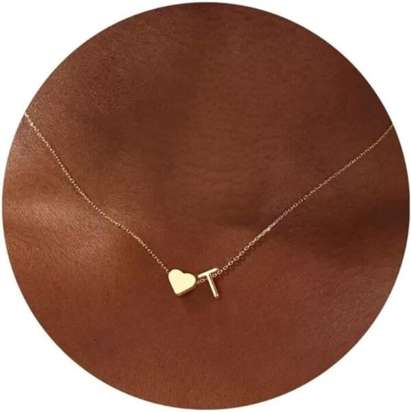 Valentines Day Gifts for Kids Teen Girls - Dainty   Gold Plated Heart Initial A-Z Pendant Necklace Trendy Jewelry Heart Necklaces Birthday Valentines Day Gifts for Girlfriend Wife Women