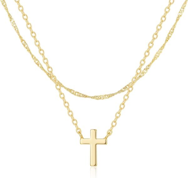 Gold Necklace for Women  Gold/Silver Plated Choker Diamond Necklace Set for Women Simple Dainty CZ Gold Chain Trendy Jewelry Accessories