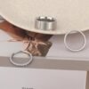 3pcs Stackable Rings Set, Silver Plated Stacking Rings for Women Versatile Stylish and Simple Jewelry Accessories for Women Birthday (2 Sizes)