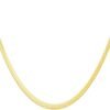 Gold Plated Necklaces for Women, Dainty Gold Herringbone Choker Necklace Thin Layered Snake Chain Jewelry for Gifts