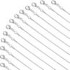 30 Pack Necklace Chain Silver Plated Necklace Snake Chains Bulk for Jewelry Making, 1.2 mm (18 Inches)