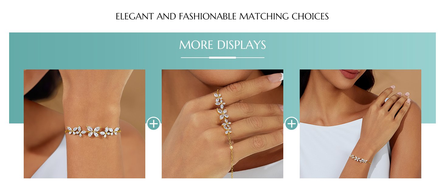 Trendy Adjustable Cubic Zirconia Bracelet