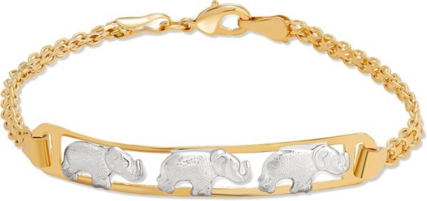 Gold Plated Elephant Bracelets Elephant Gifts For Women Elephant Jewelry
