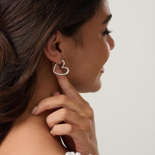 Gold Huggie Earrings for Women- Gold/Silver/Rose/Black Plated Heart Hoop Earrings Hypoallergenic Lightweight Hoops Gifts