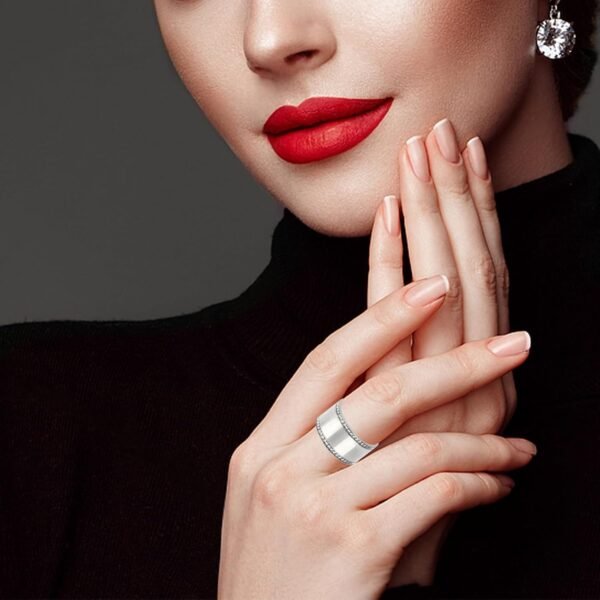 3pcs Stackable Rings Set, Silver Plated Stacking Rings for Women Versatile Stylish and Simple Jewelry Accessories for Women Birthday (2 Sizes)