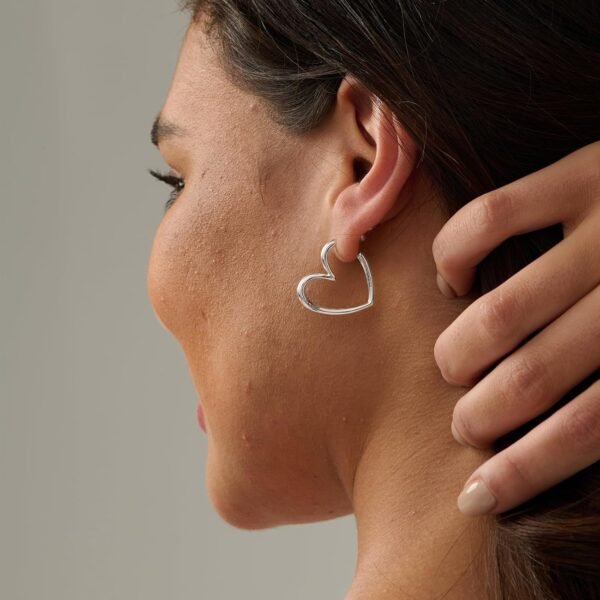 Gold Huggie Earrings for Women- Gold/Silver/Rose/Black Plated Heart Hoop Earrings Hypoallergenic Lightweight Hoops Gifts