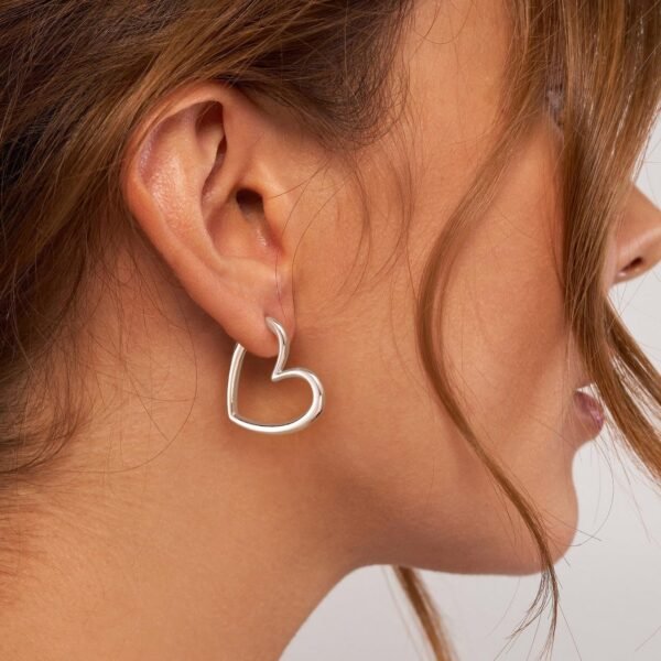 Gold Huggie Earrings for Women- Gold/Silver/Rose/Black Plated Heart Hoop Earrings Hypoallergenic Lightweight Hoops Gifts