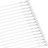 30 Pack Necklace Chain Silver Plated Necklace Snake Chains Bulk for Jewelry Making, 1.2 mm (18 Inches)