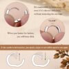 4 Pairs Small Hoop Earrings for Women Trendy  Gold Plated Chain Drop Earrings Set Hypoallergenic CZ Huggie Hoops Lightweight Cartilage Earring Stacks Women's Jewelry Gifts
