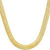 Gold Plated Necklaces for Women, Dainty Gold Herringbone Choker Necklace Thin Layered Snake Chain Jewelry for Gifts