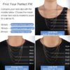 Gold Plated 925 Sterling Silver Chain Necklace for Women, 1.1mm Cable Chains Necklace Thin & Dainty & Sturdy Women's Chain Necklaces, 14/16/17/18/20/22/24 Inches