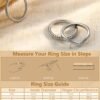 Stackable Rings for Women  Gold Plated Minimalist Non Tarnish Cubic Zirconia Thumb Ring Set Dainty Knuckle Ring Trendy Statement Stacking Rings Set Size 5-10