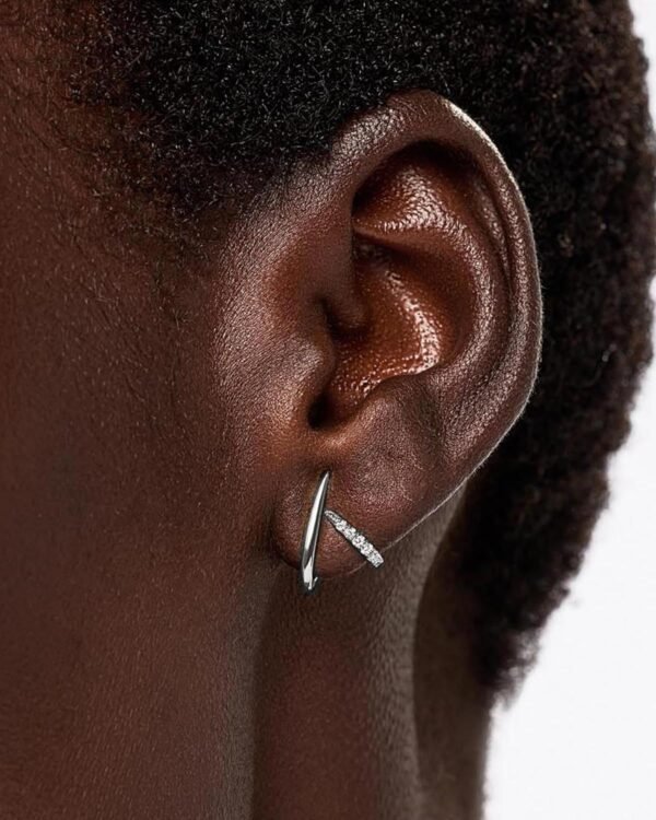 Gold Earrings for Women Trendy  Gold Plated Stud Earrings Dainty Minimalis Hypoallergenic CZ Earrings Jewelry Gifts for Her