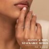 Gold Band Rings for Women Men Non Tarnish, Wedding  Gold Plated Stackable Ring Set for Couples, Dainty Thin Plain Simple Promise Dome Band Thumb Pinky 1mm 3mm 5mm Jewelry Gift Comfort Fit Size 3-13