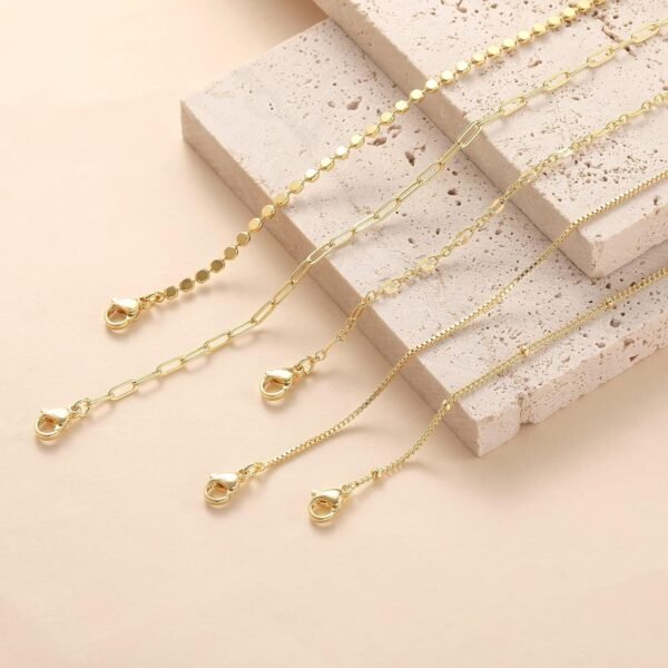 Gold Bracelets for Women Trendy, Dainty  Gold Plated Bracelet Stack Beaded Chain Bracelet Set Thin Small Cute Paperclip Bracelets Fashion Waterproof Jewelry Gift Gold Accessories for Women