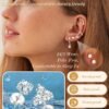 Hypoallergenic Flat Back Earrings  Gold Plated Cartilage Earring Sets for Multiple Piercing 20G Surgical Stainless Steel Earrings for Women Trendy Earring Stacks Small Hoop Flatback Stud Earrings