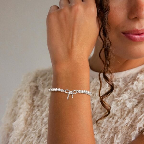 Gold Bracelets for Women, Cute  Gold/Silver Plated Stretch Beaded Bracelets for Women Trendy Stackable Charm Bracelet Dainty Adjustable Waterproof Non Tarnish Jewelry Gifts for Her