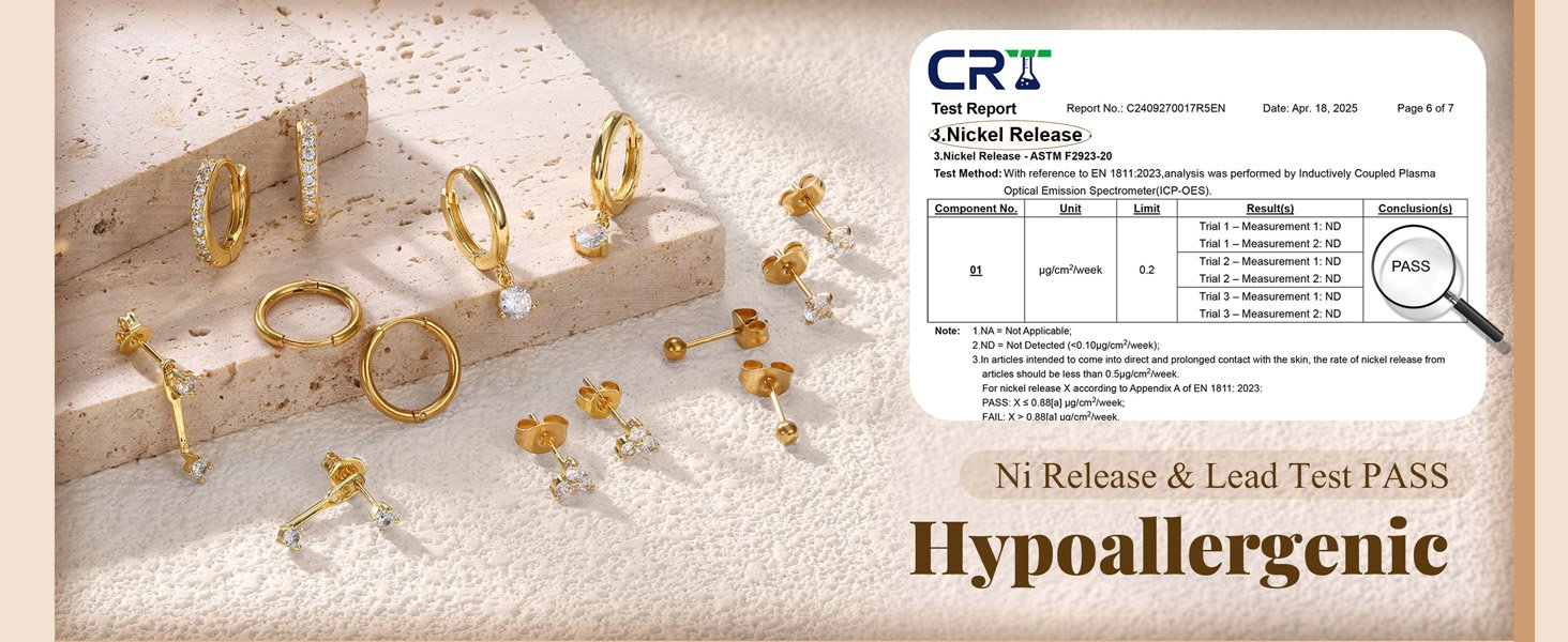 hypoallergenic earrings for women stud hoop earrings for women
